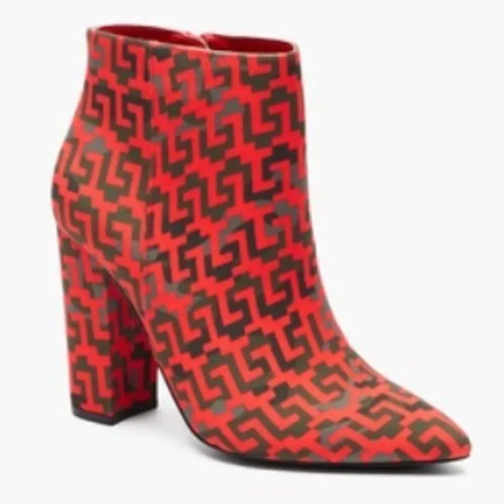 Sexy RedβHighβHeelβAnkleβBooties